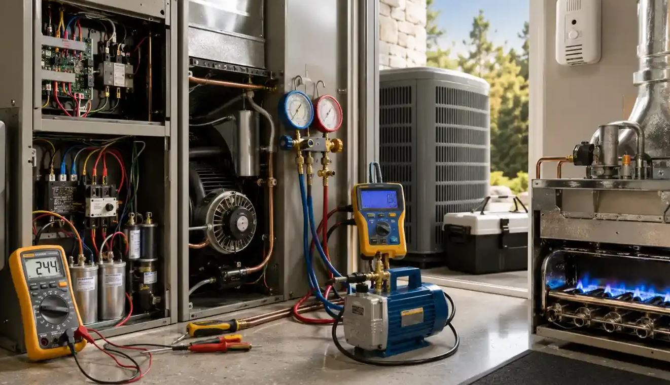 Follow the HVAC Service Checklist Washington residents need for reliable comfort, better energy savings & year-round heating & cooling care.