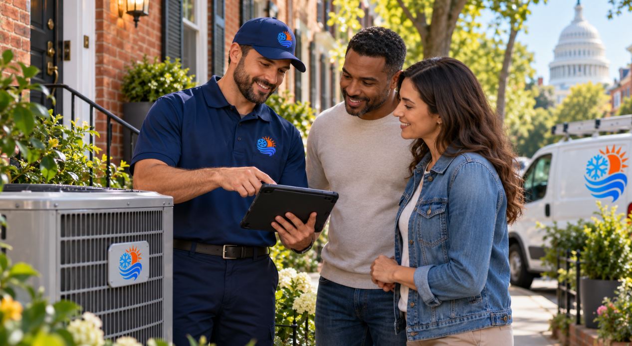 Keep your home comfortable with DC HVAC Services offering professional Heating and Cooling Solutions, repairs & efficient system support.